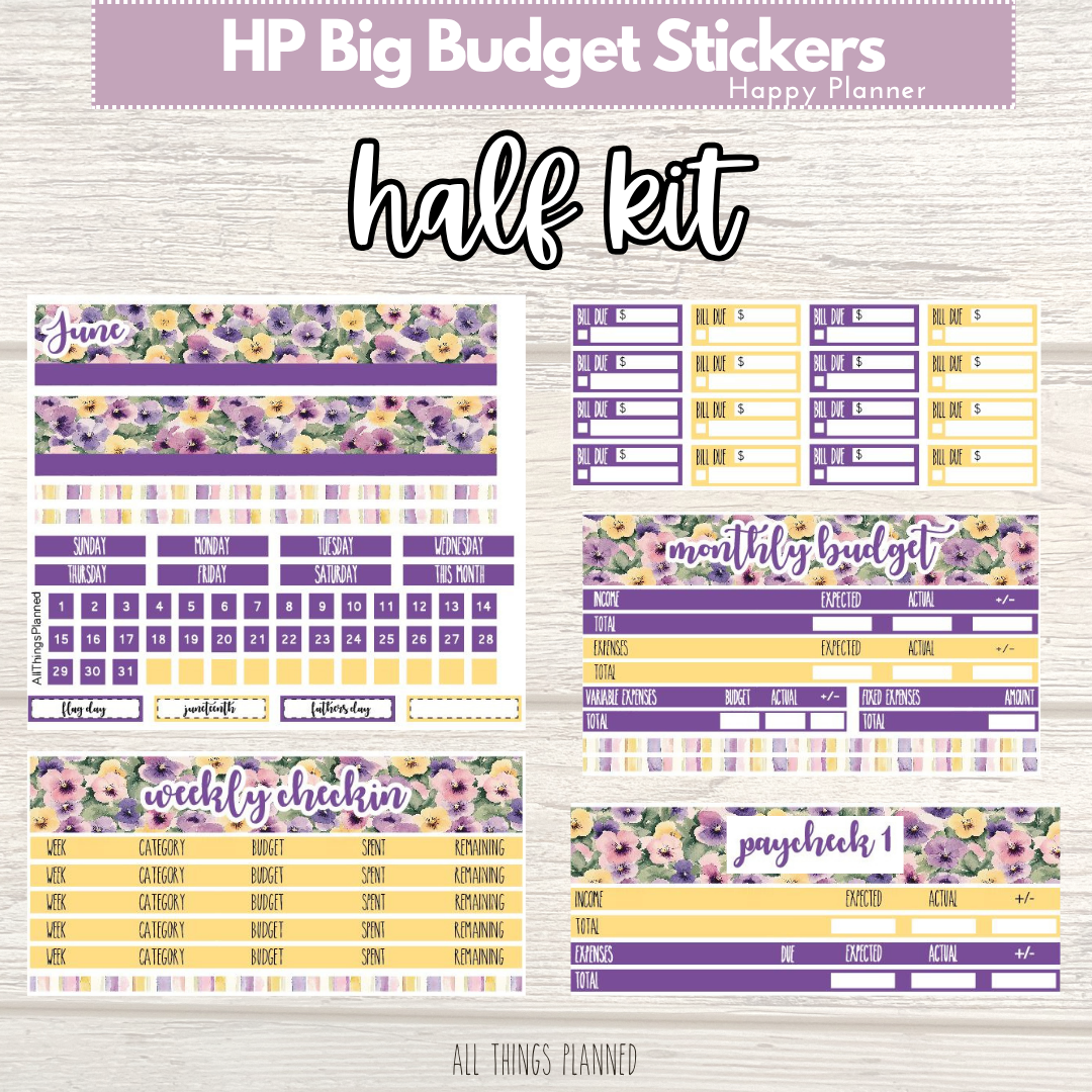 HP Big June (Summer Florals) HALF Budget Kit BUNDLE