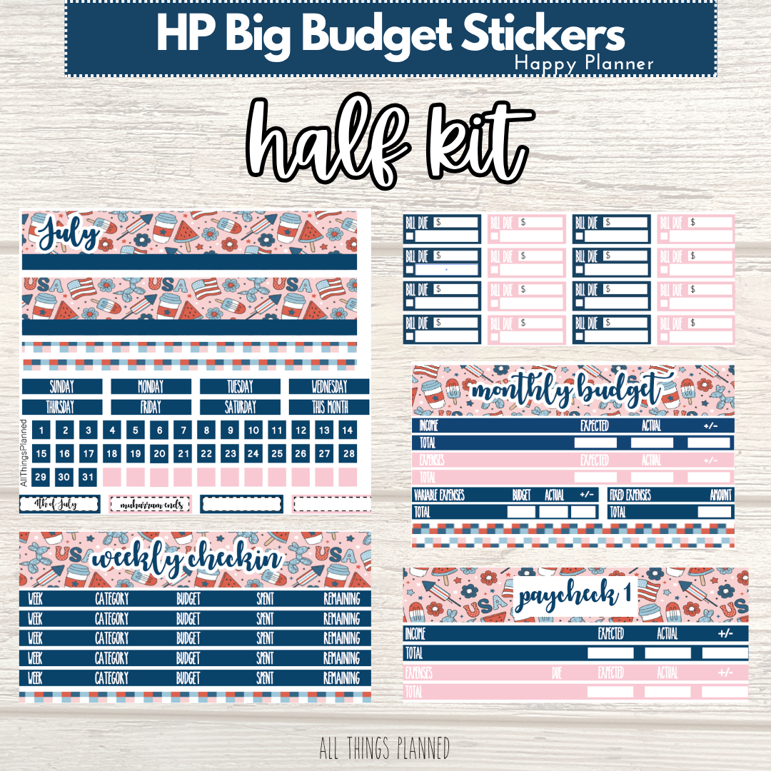 HP Big July (Happy 4th) HALF Budget Kit BUNDLE