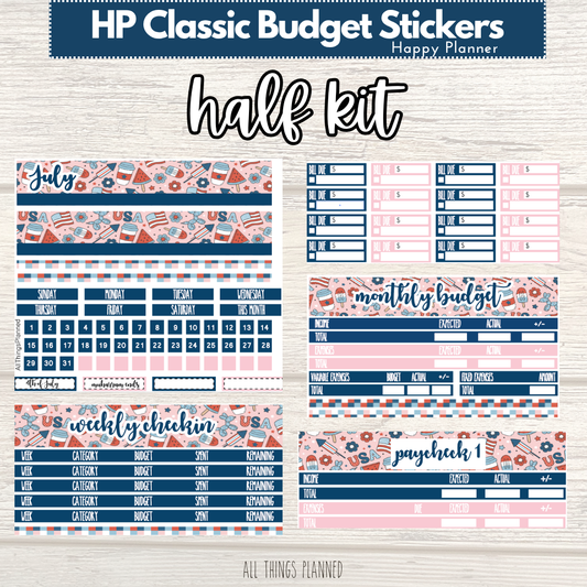 Classic July (Happy 4th) HALF Budget Kit BUNDLE