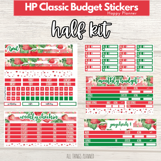 Classic April (Strawberry Garden) HALF Budget Kit BUNDLE