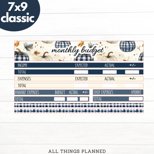 7x9 | Classic | Nov (Fall Cottage) Budget Kit