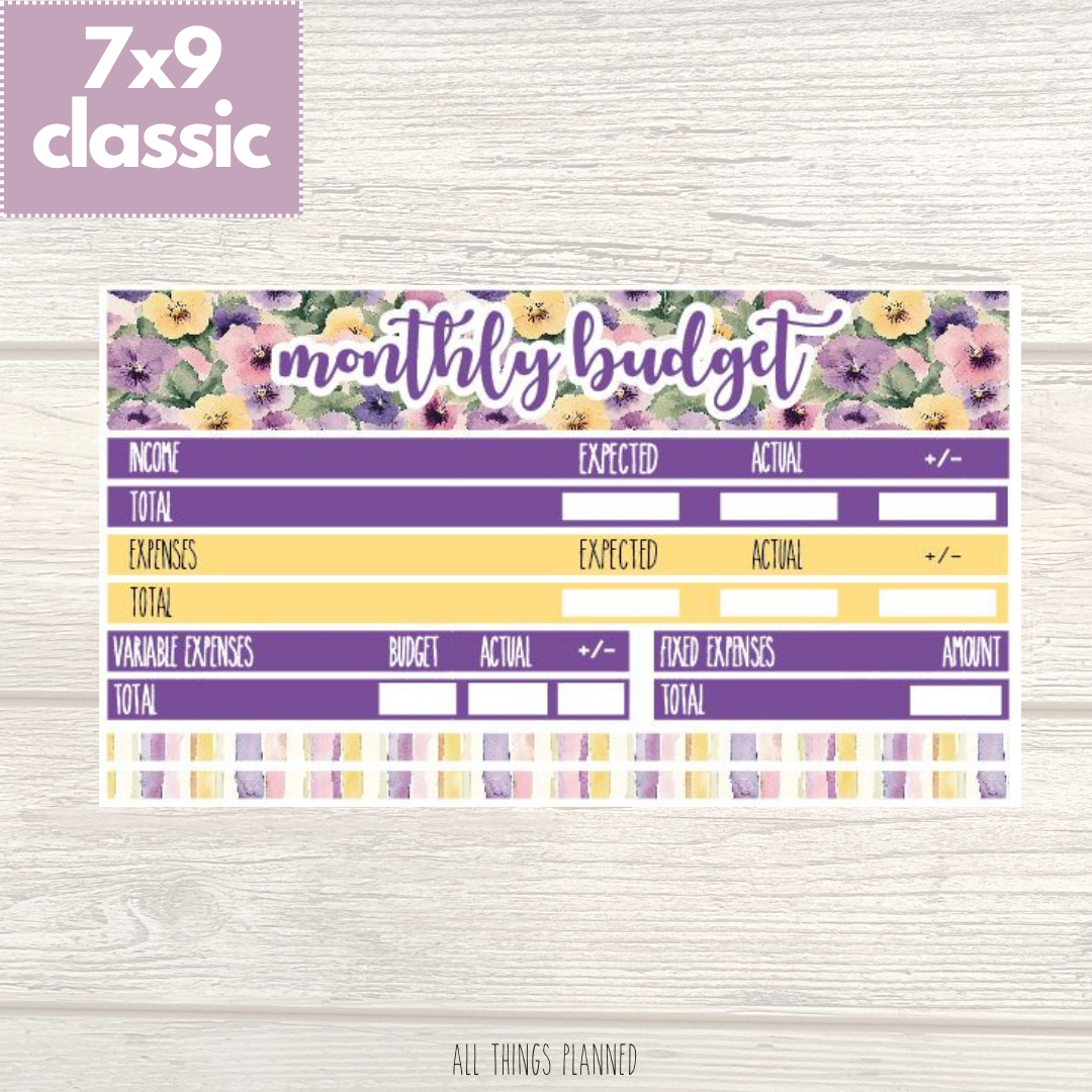 7x9 | Classic | June (Summer Florals) Budget Kit