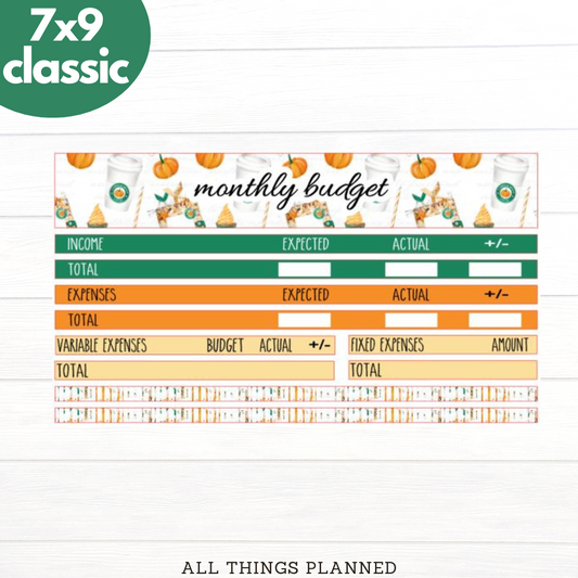 7x9 | Classic | Sept (Starbies) Budget Kit