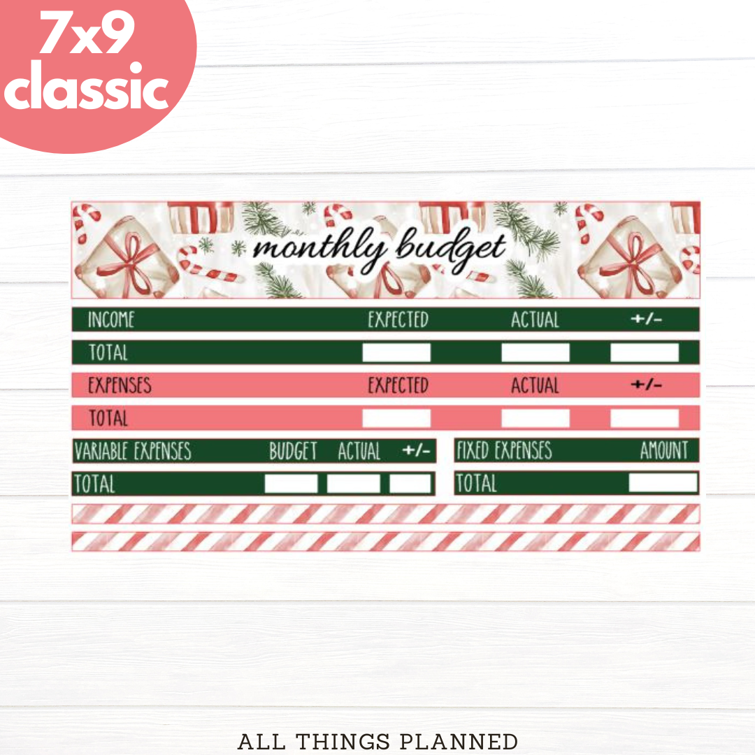 7x9 | Classic | Dec (Christmas Presents) Budget Kit