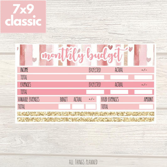 7x9 | Classic | Feb. (Love Bliss) Budget Kit