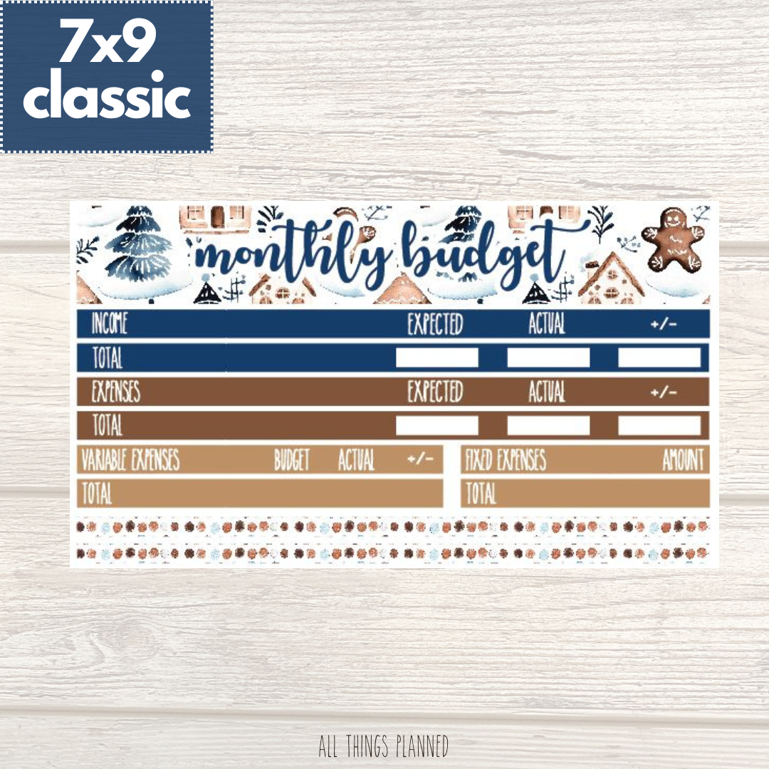 7x9 | Classic | Jan. (Wonderland) Budget Kit