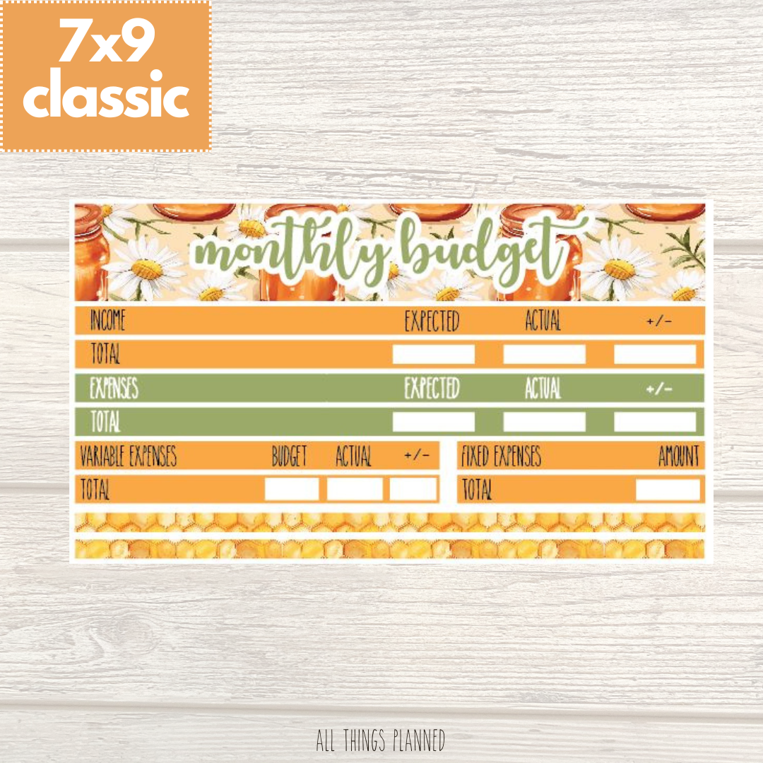 7x9 | Classic | Mar. (Honey Jar) Budget Kit