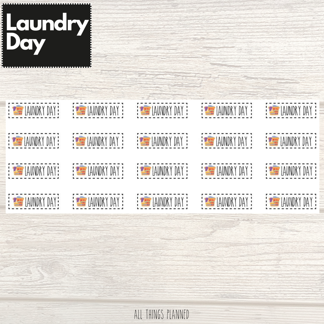 Laundry Day Stickers