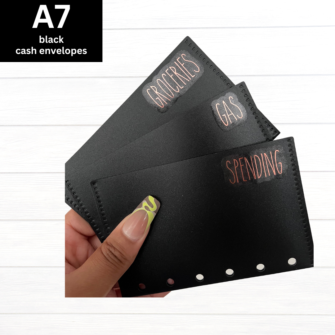 A7 Black Envelopes – All Things Planned