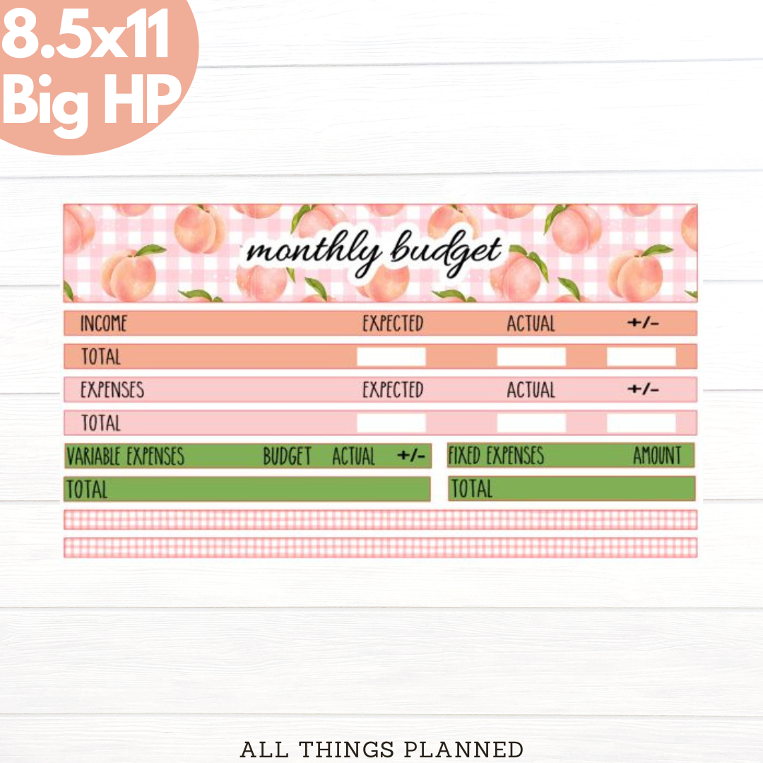 8.5x11 | Big | May (Peaches) Budget Kit