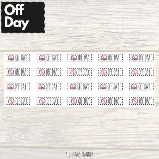 Off Day Stickers