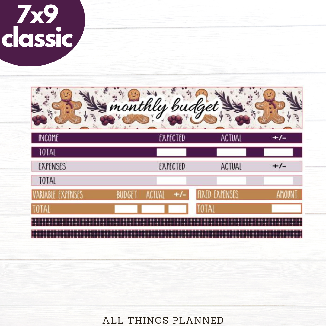 7x9 | Classic | Dec (Gingerbread) Budget Kit