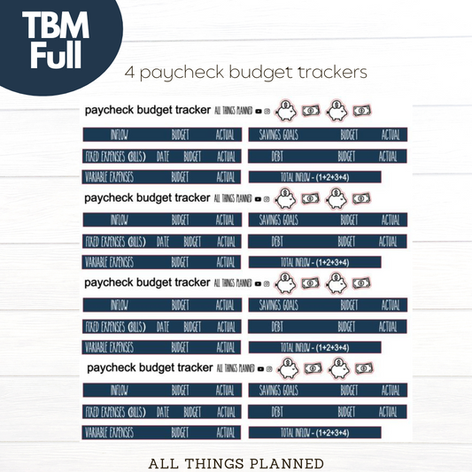 Full Nov (Fall Cottage) Paycheck Budget Trackers
