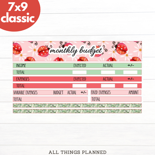 7x9 | Classic | Mar. (Ladybugs) Budget Kit