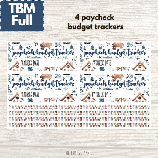 Full Jan. (Wonderland) Paycheck Budget Trackers
