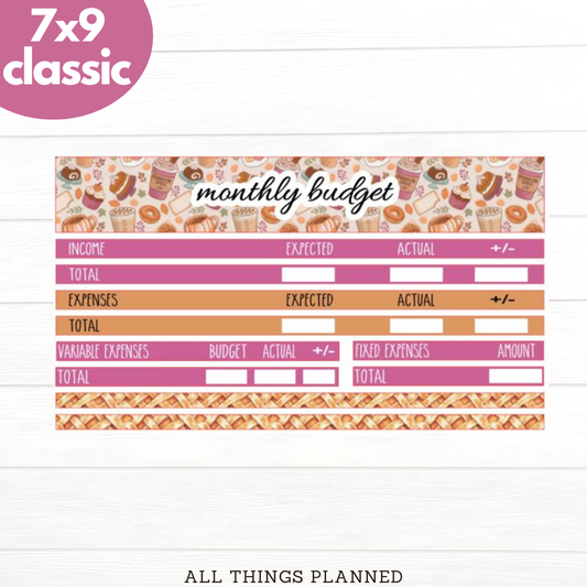 7x9 | Classic | Nov (Thanksgiving) Budget Kit