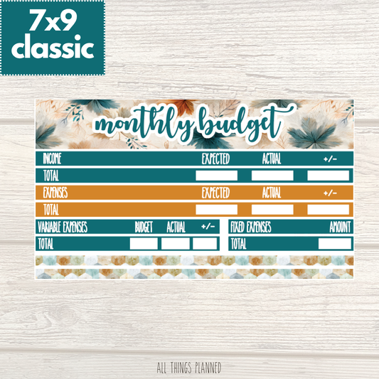 7x9 | Classic | Sept. (Dreamy Fall) Budget Kit