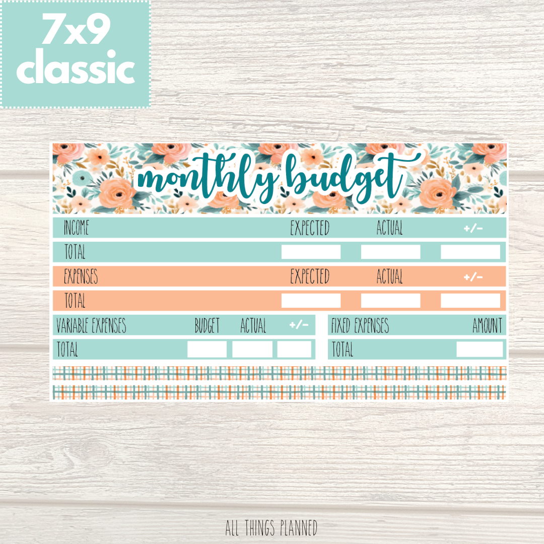 7x9 | Classic | Aug. (Summer Bloom) Budget Kit