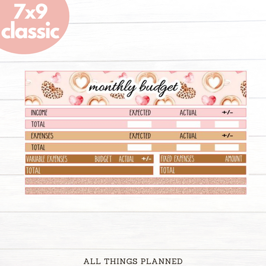 7x9 | Classic | Oct (Pink Caffeine) Budget Kit