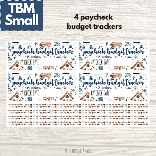 Small Jan. (Wonderland) Paycheck Budget Trackers