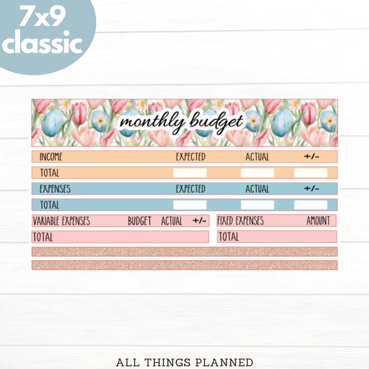 7x9 | Classic | Apr. (Easter Florals) Budget Kit