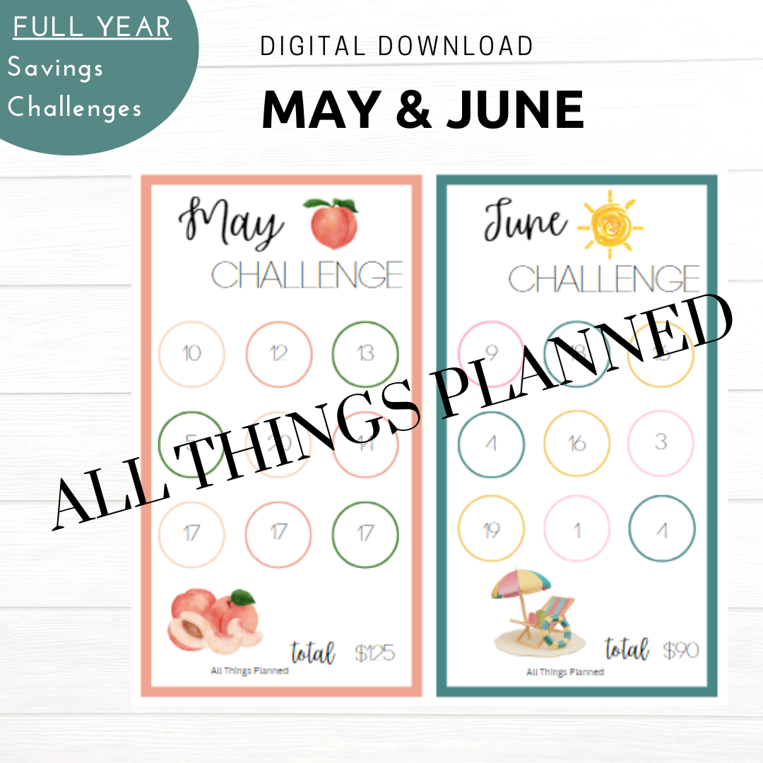 2024 FULL YEAR Download - Savings Challenge Cards