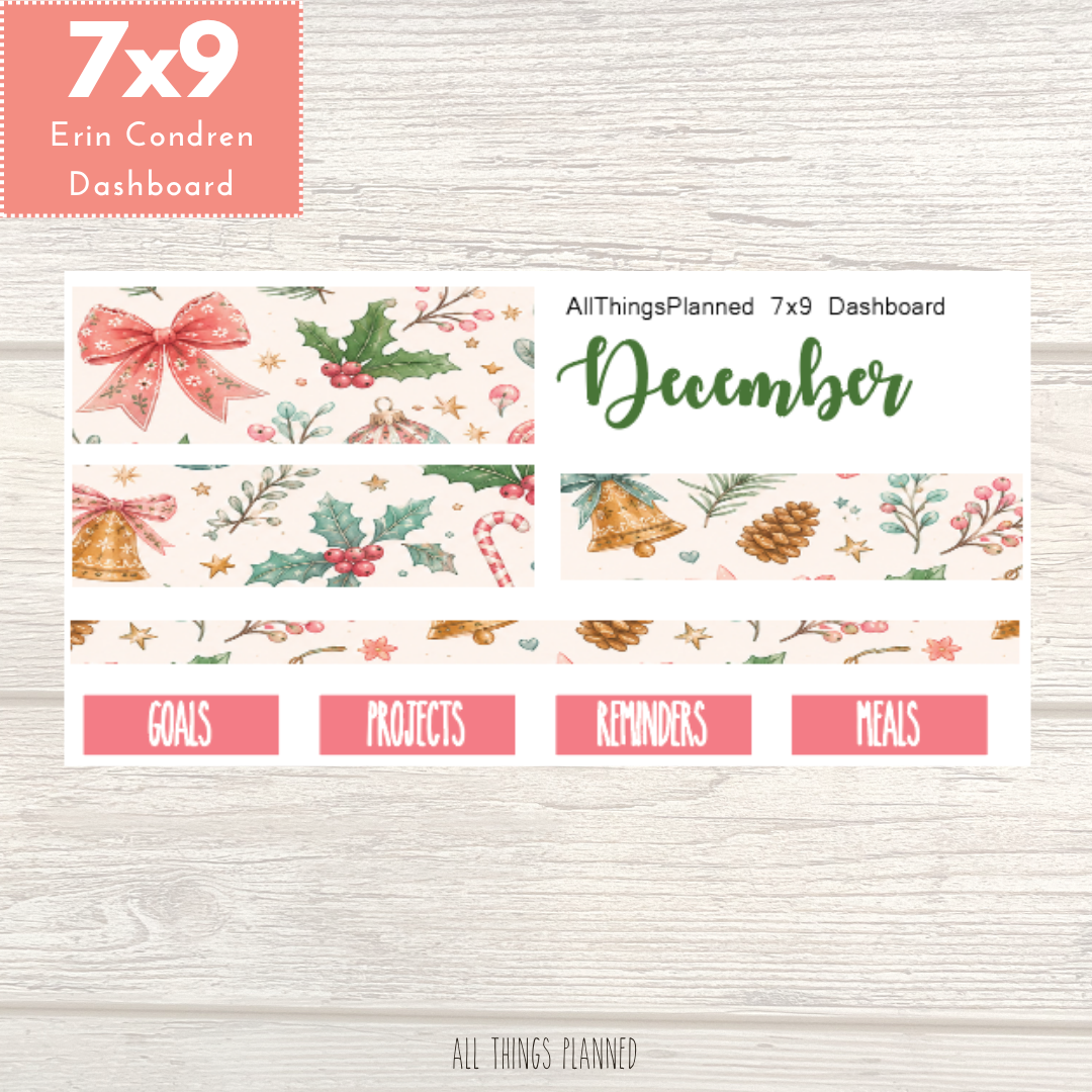 7x9 Dec. (Christmas) 2026 NEW Dashboard