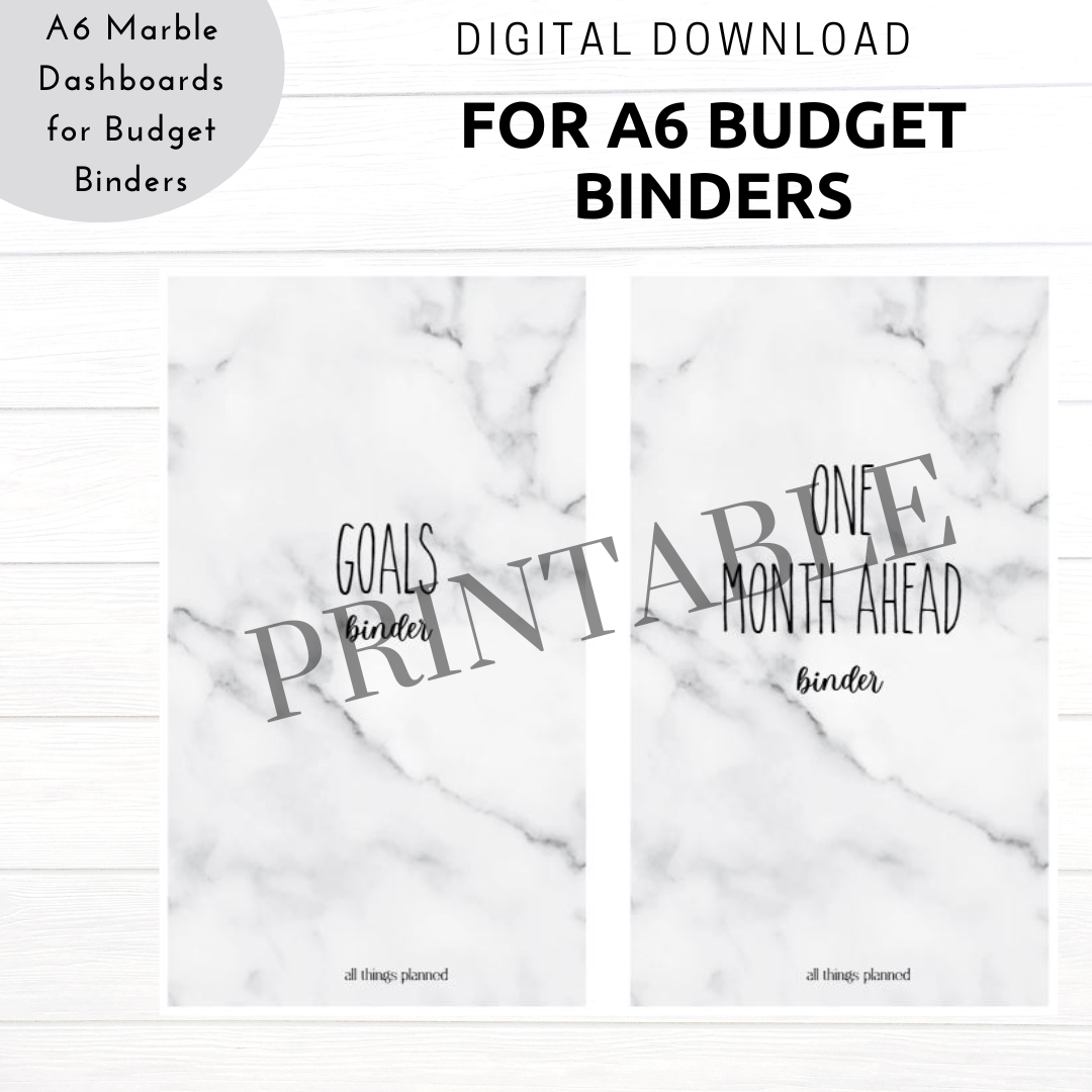 Marble PRINTABLE Dashboards