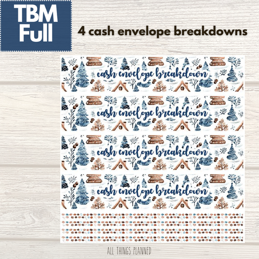 Full Jan. (Wonderland) Cash Envelope Breakdown