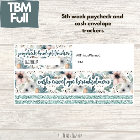 Full Feb. (Winter Florals) Week 5 Cash Envelope + Paycheck Budget