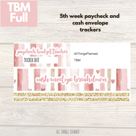 Full Feb. (Love Bliss) Week 5 Cash Envelope + Paycheck Budget