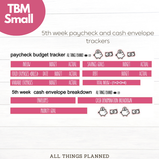 Small July (Deep Tropics) Week 5 Cash Envelope + Paycheck Budget