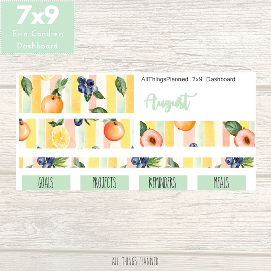 7x9 Aug. (Tutti Fruiti) 2026 NEW Dashboard