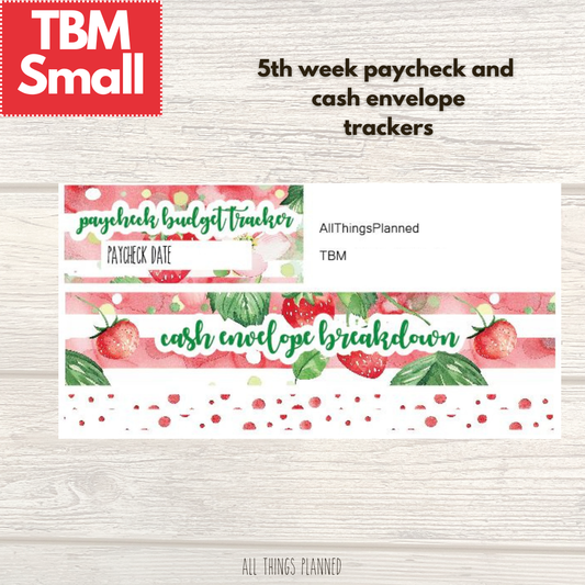 Small April (Strawberry Garden) Week 5 Cash Envelope + Paycheck Budget