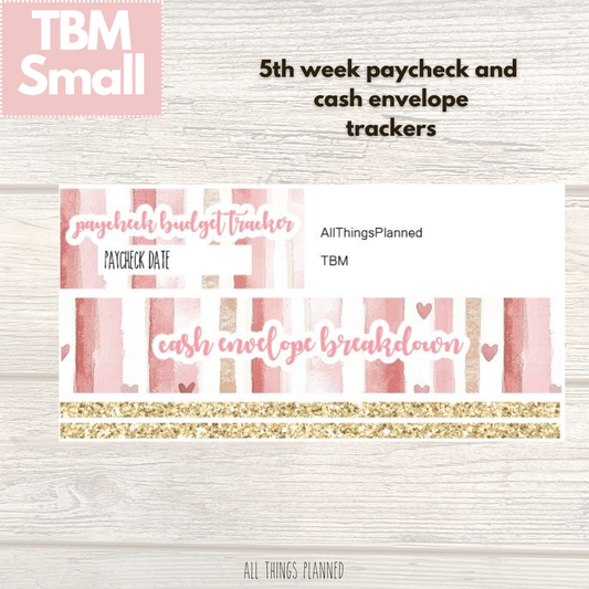 Small Feb. (Love Bliss) Week 5 Cash Envelope + Paycheck Budget