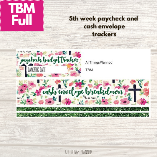 Full April (Risen) Week 5 Cash Envelope + Paycheck Budget