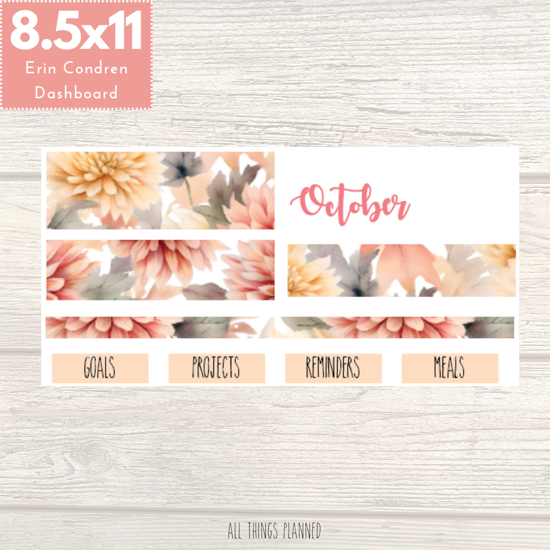 8.5x11 Oct. (Fall Florals) 2026 NEW Dashboard