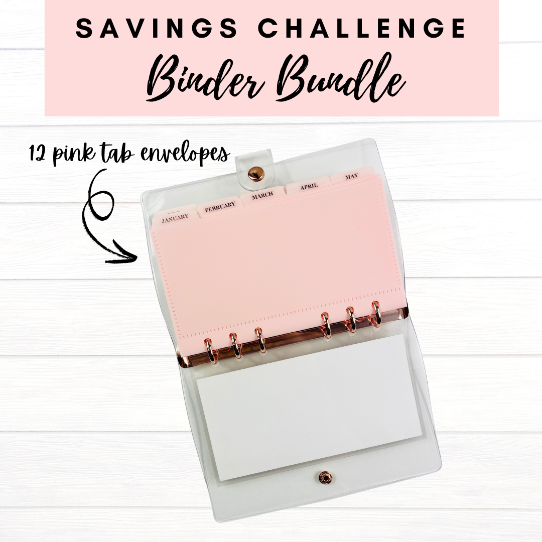 [PREORDER] 2026 Rose Gold Savings Challenge Binder (Bundle)