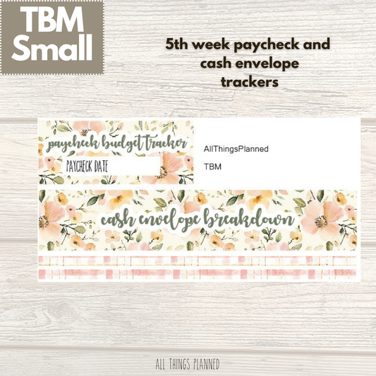 Small May (Spring Florals) Week 5 Cash Envelope + Paycheck Budget