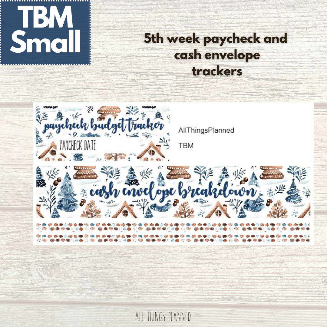 Small Jan. (Wonderland) Week 5 Cash Envelope + Paycheck Budget