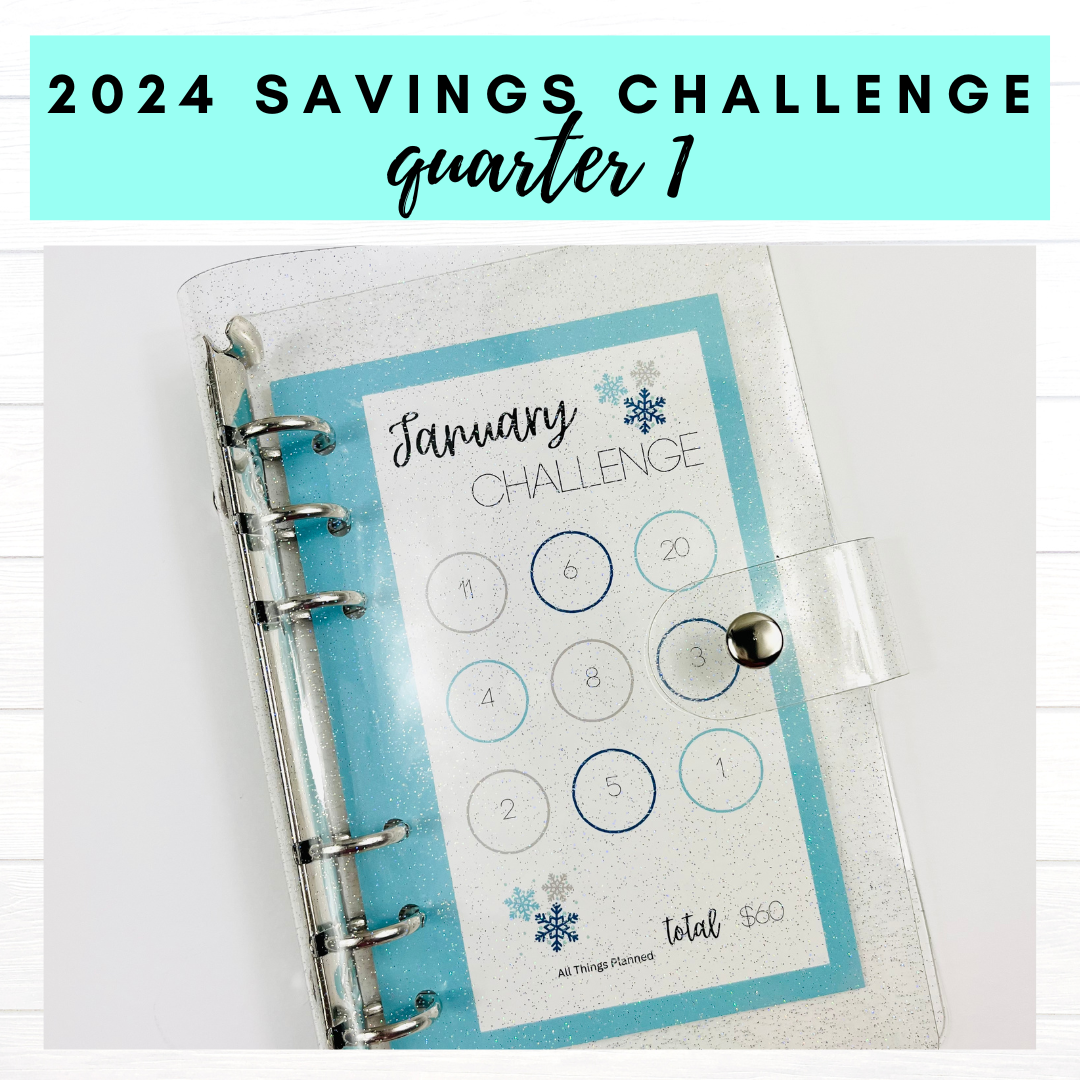2024 Savings Challenge Cards - Quarter 1