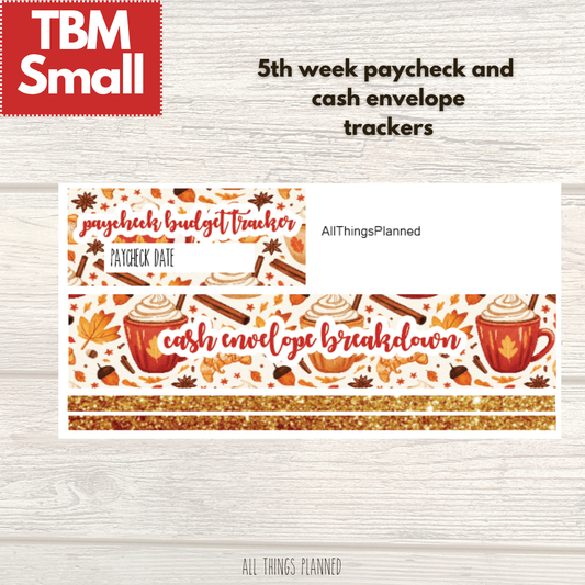 Small Sept. (Fall Latte) Week 5 Cash Envelope + Paycheck Budget