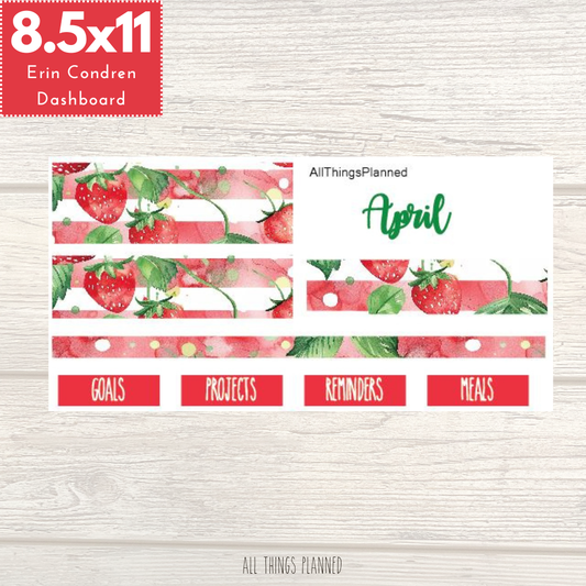 8.5x11 April (Strawberry Garden) 2026 NEW Dashboard