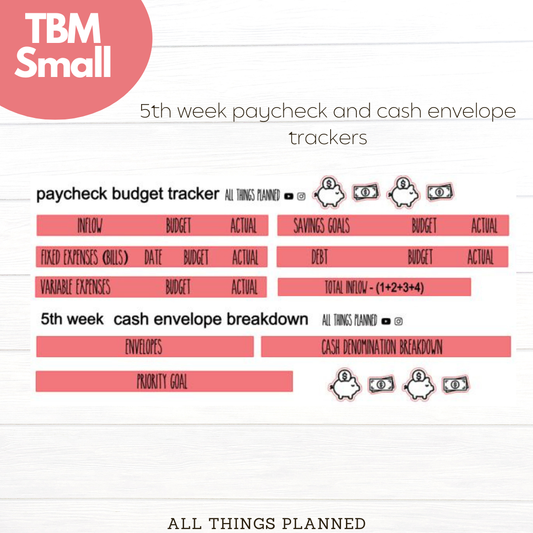 Small Dec (Christmas Presents) Week 5 Cash Envelope + Paycheck Budget
