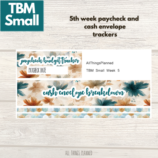 Small Sept. (Dreamy Fall) Week 5 Cash Envelope + Paycheck Budget
