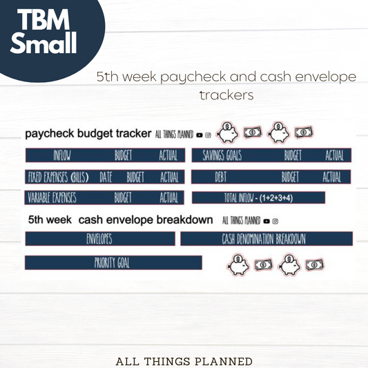 Small Nov (Fall Cottage) Week 5 Cash Envelope + Paycheck Budget