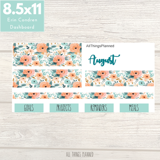 8.5x11 Aug. (Summer Bloom) 2026 NEW Dashboard