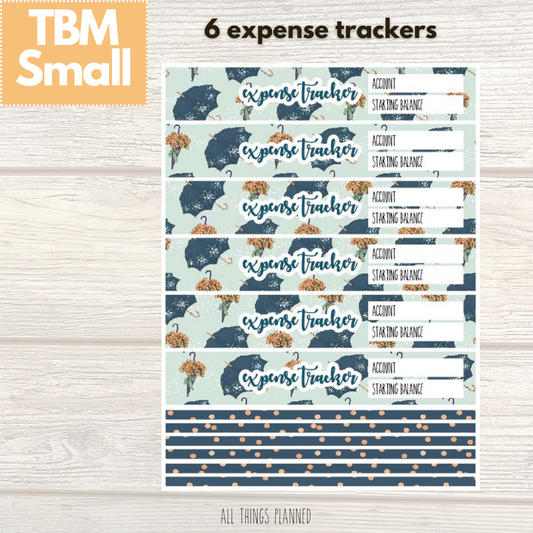Small May (Golden Rain) Expense Trackers