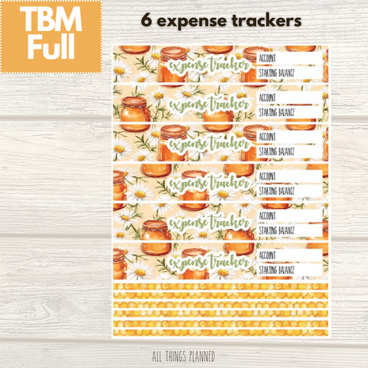 Full Mar. (Honey Jar) Expense Trackers