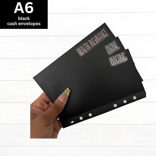 A6 Black Envelopes